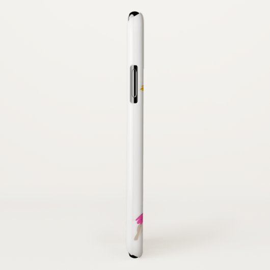 かわいい花のラマ Case-Mate iPhoneケース (裏面/右)