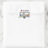 かわいい花の予告編 スクエアシール (バッグ)