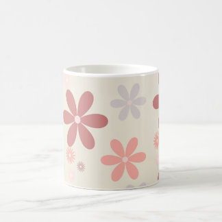 かわいい花の女の子らしい女の子グリッター コーヒーマグカップ