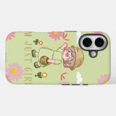 かわいい花の女の子 | パステル調の美意識 " Case-Mate iPhoneケース (裏面 (横))