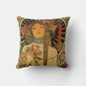 かわいい花の女性 クッション (裏面)