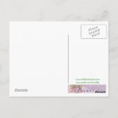 かわいい花の妖精とラディバグファンタジーアート ポストカード (裏面)