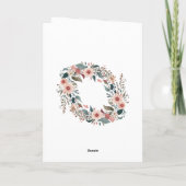 かわいい花の母と娘の名言 母の日の写真 カード (裏面)