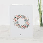 かわいい花の母と娘の名言 母の日 フォト カード (裏面)