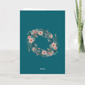 かわいい花の母と娘の名言 母の日 フォト カード (裏面)