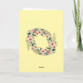 かわいい花の母と娘の名言 母の日 フォト カード (裏面)