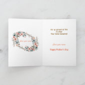 かわいい花の母と娘の名言 母の日 フォト カード (内部)