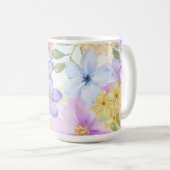 かわいい花の水彩画 コーヒーマグカップ (正面右)