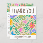 かわいい花の自然 テーマ ご購入ありがとうございます (正面/裏面)