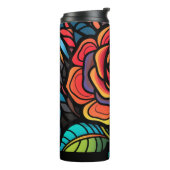 かわいい花の花柄サーマルタンブラー タンブラー (回転左)