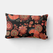 かわいい花の装飾模様 ランバークッション (裏面)