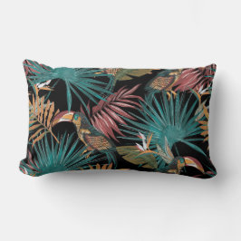 かわいい花の装飾模様 ランバークッション