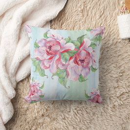 かわいい花の装飾的な目を引く クッション