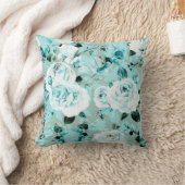 かわいい花の装飾的な目を引く クッション (ブランケット)