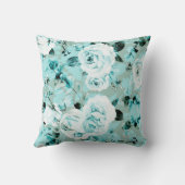 かわいい花の装飾的な目を引く クッション (裏面)