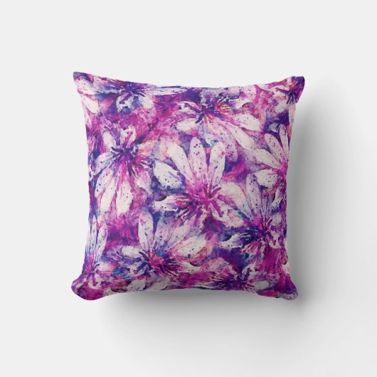 かわいい花の装飾的な目を引く クッション (正面)