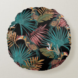 かわいい花の装飾的な目を引く ラウンドクッション