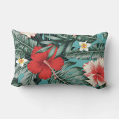 かわいい花の装飾的な目を引く ランバークッション (裏面)