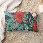 かわいい花の装飾的な目を引く ランバークッション (ブランケット)