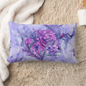 かわいい花の装飾的な目を引く ランバークッション (ブランケット)