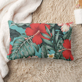 かわいい花の装飾的な目を引く ランバークッション