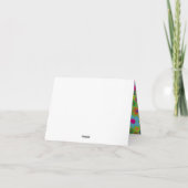 かわいい花の誕生日パーティー カード (裏面)