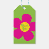 かわいい花の誕生日パーティー ギフトタグ (正面)