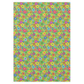 かわいい花の誕生日パーティー テーブルクロス (正面)