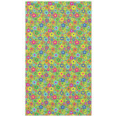 かわいい花の誕生日パーティー テーブルクロス (正面)