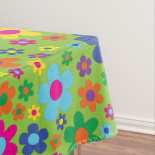 かわいい花の誕生日パーティー テーブルクロス