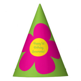 かわいい花の誕生日パーティー パーティーハット