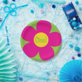 かわいい花の誕生日パーティー ペーパープレート (パーティー)