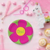 かわいい花の誕生日パーティー ペーパープレート (パーティー)