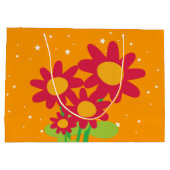 かわいい花の誕生日抱き枕 ラージペーパーバッグ (裏面)