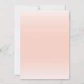 かわいい花の象 赤ちゃん女の子 ベビーシャワー 招待状 (裏面)