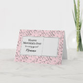 かわいい花の MOMMA 写真 ハッピー マザーズ デー カード (正面)