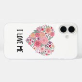 かわいい花ハートのスマホケース Case-Mate iPhoneケース (裏面 (横))