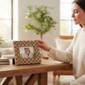 かわいい花フローラレーザーエッチング写真枠 レーザー彫刻フレーム