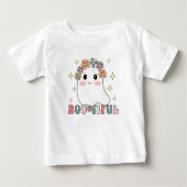 かわいい花ブーブハロウィーンプンプフィギュア ベビーTシャツ (正面)