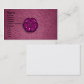 かわいい花ボタン 名刺 (正面/裏面)