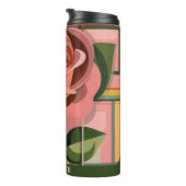 かわいい花モノグラムフローラタンブラー タンブラー (回転右)