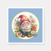 かわいい花園パーティー格言 スタンダードカクテルナプキン (正面)