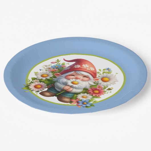 かわいい花園パーティー格言 ペーパープレート (アングル)