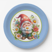 かわいい花園パーティー格言 ペーパープレート (正面)