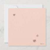 かわいい花嫁と新郎の結婚式招待状 招待状 (裏面)