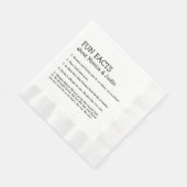 かわいい花嫁と新郎の豆知識 縁ありランチョンナプキン (角)