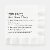 かわいい花嫁と新郎の豆知識 縁ありランチョンナプキン (正面)