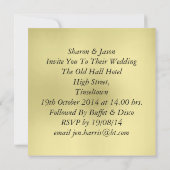 かわいい花嫁と花婿お洒落が鳥を愛 招待状 (裏面)