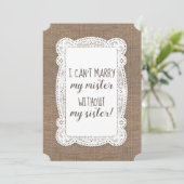 かわいい花嫁の介添人 / 婚約者へのプロポーズ 招待状 (スタンド正面)