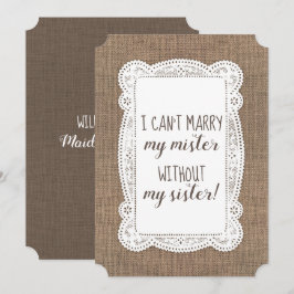 かわいい花嫁の介添人 / 婚約者へのプロポーズ 招待状